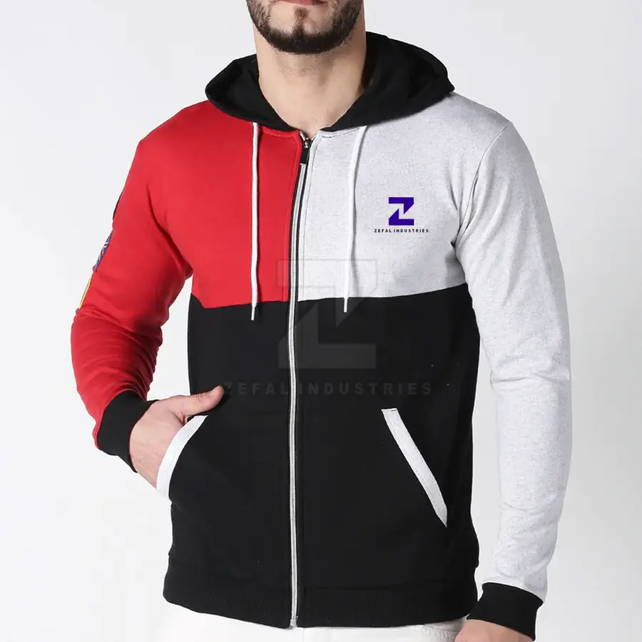 Online Best Selling Men's Winter Solid 100% Cotton Breathable Zipper Hoodies High Quality — real Zefal Industries product photograph
